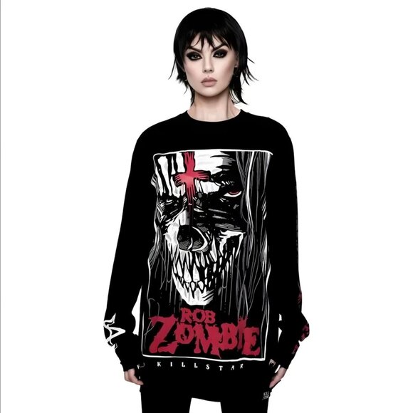 Killstar x Rob Zombie ✦ The End Long Sleeve Top ✦ Hellbilly Deluxe Collab S NWT - Picture 4 of 6
